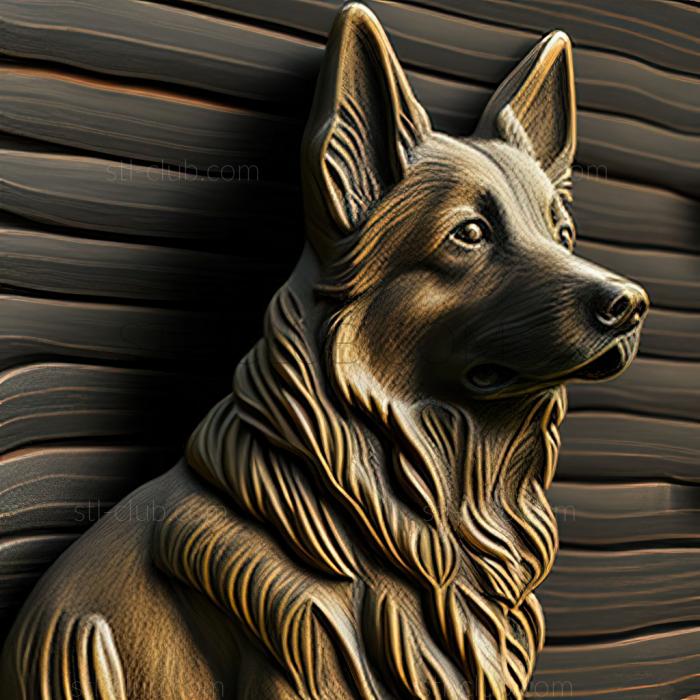 3D model st New Zealand Shepherd dog (STL)